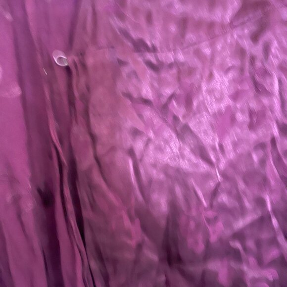 Topshop US6 Purple Floral Silk Wrap Dress – High‑Low, Spaghetti Strap - Picture 7 of 16